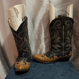 Durango Western Boots in Brown and Cream